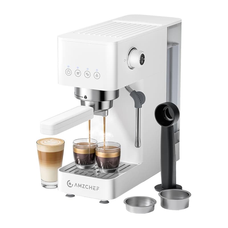 Parni kavni avtomat AMZCHEF CE-EM3131-WT (bel)