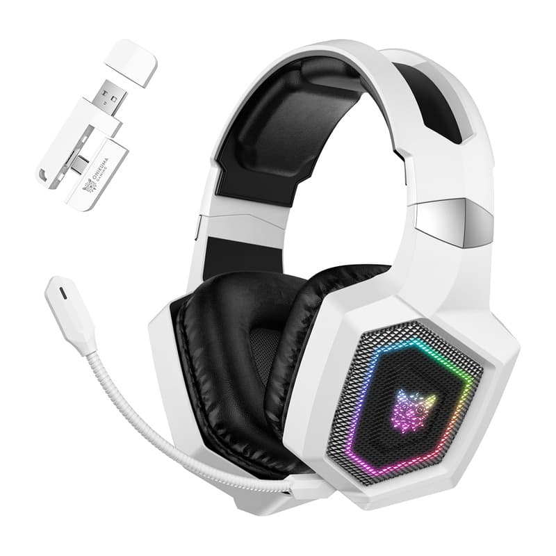 Gaming Slušalke ONIKUMA GT806 (bele) - RGB