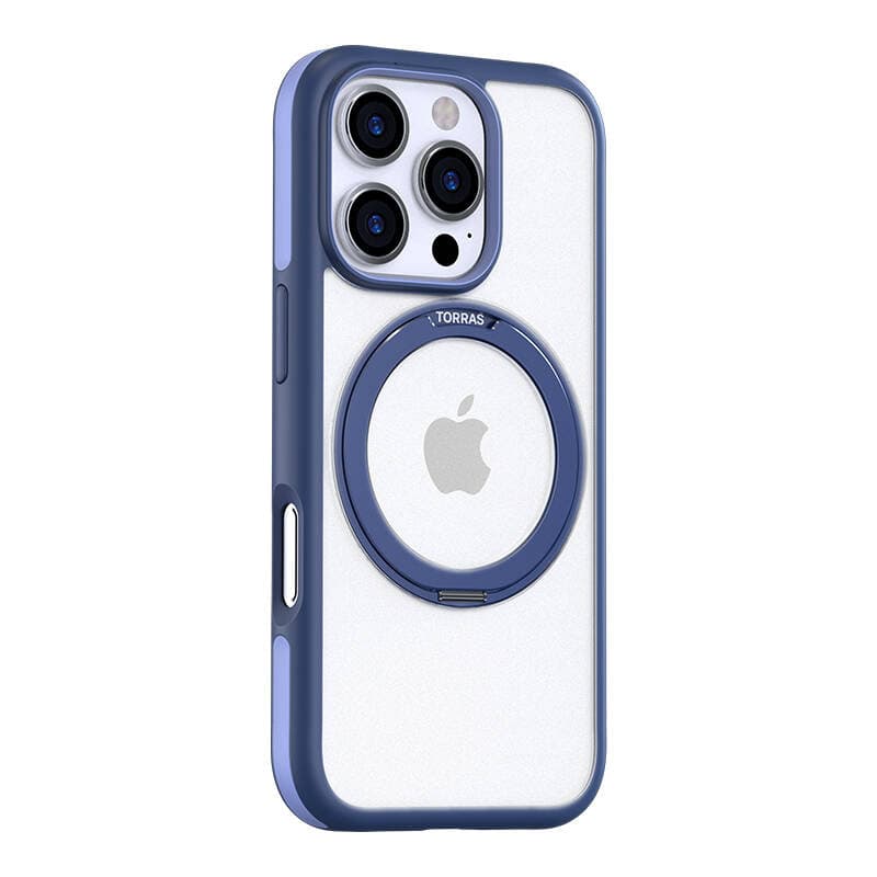 Torras Ostand R Fusion etui za iPhone 16 Pro (modr)