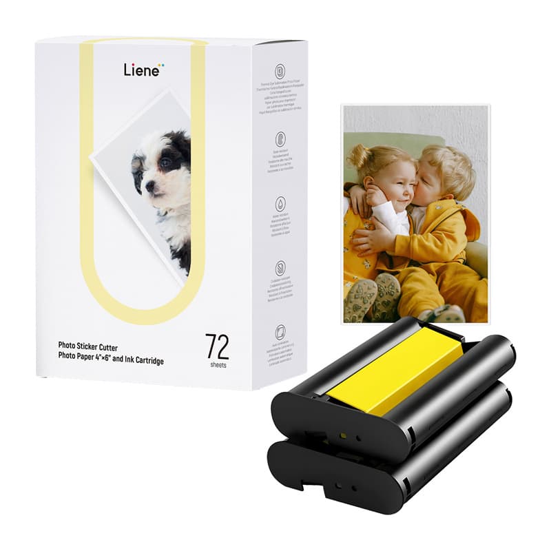 Nalepke Liene PixCut 4x6", 72 listov + 2 kartuši