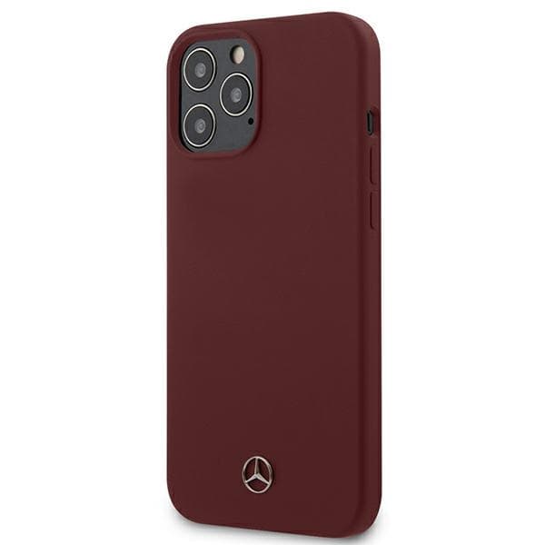 Mercedes Silicone Line ovitek za iPhone 12 Pro Max, rdeč