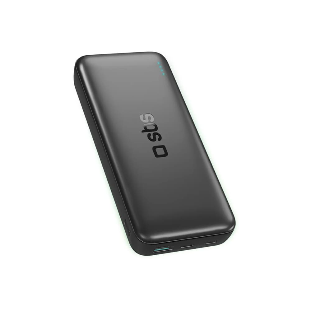 Powerbank SBS Infinity 20000mAh 10W LiFePO₄, USB-A/USB-C, črn