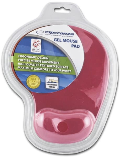 Esperanza EA137R gel podloga za miško, rdeča