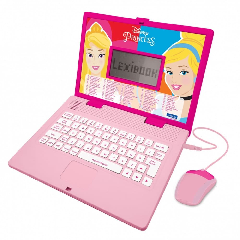 LEXIBOOK Disney Princess Tridejezični izobraževalni prenosnik (186 aktivnosti)
