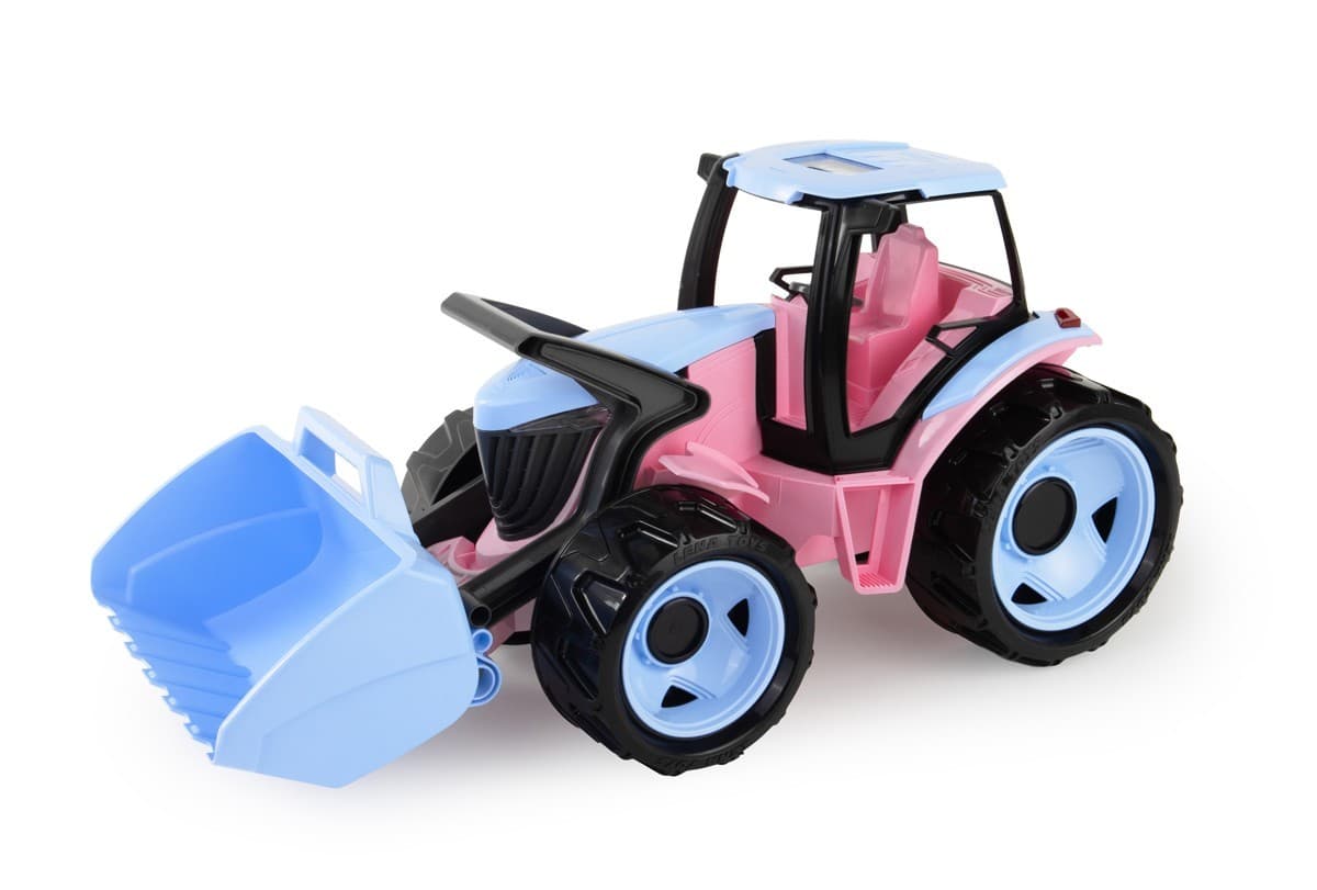 LENA Traktor z vedro 62 cm, roza