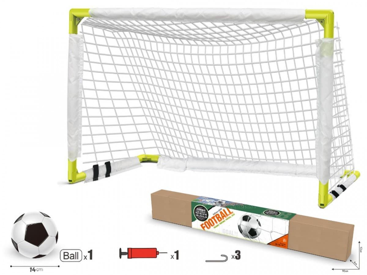 Nogometni gol za otroke z žogo in tlačilko (90cm)
