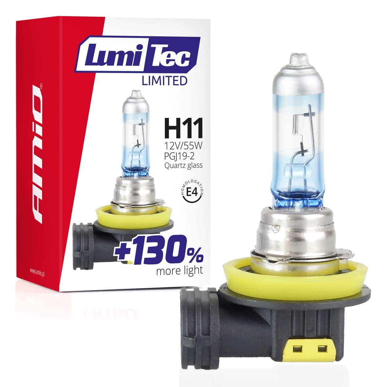 AMiO H11 12V 55W LumiTec +130% žarnica