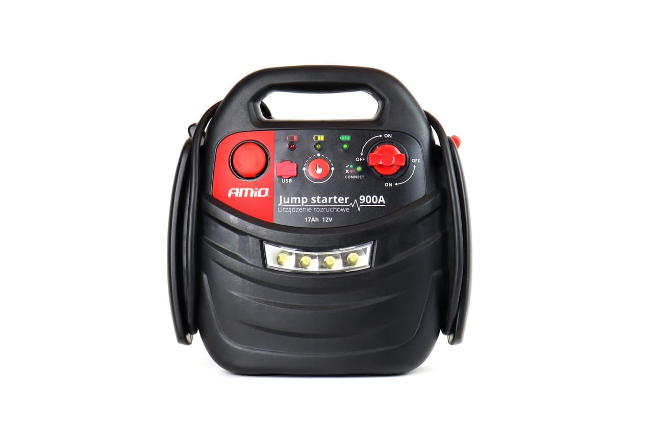 AMiO Zagon za avto 4v1: Jump starter, kompresor, svetilka, powerbank