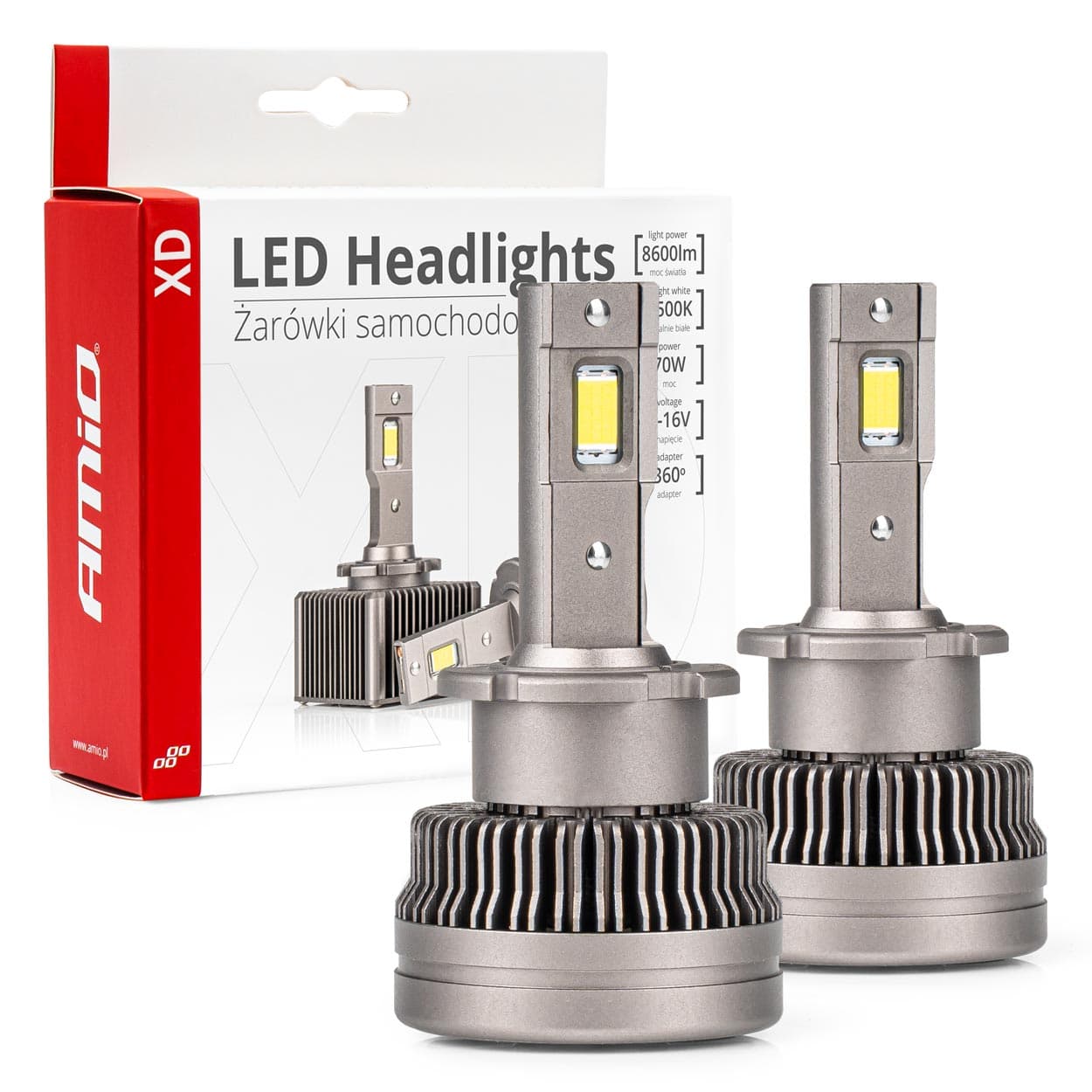 AMiO LED žarnici D2S/D2R Serija XD 6500K CANBUS