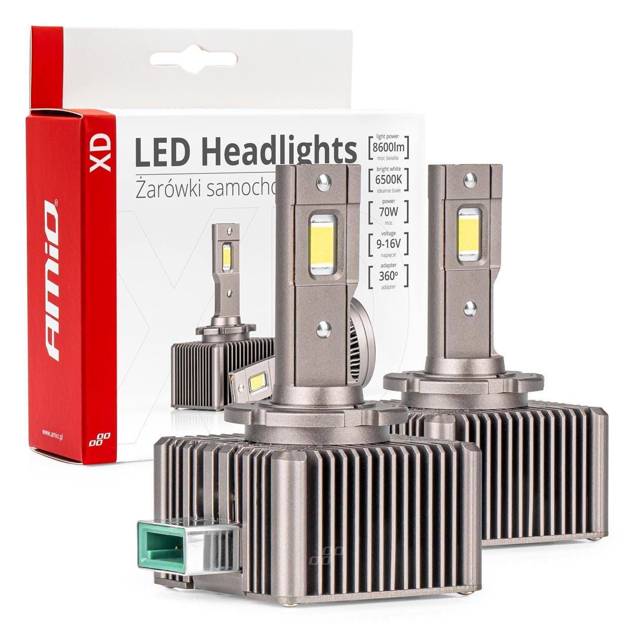 AMiO LED žarnici D3S Serija XD 6500K CANBUS