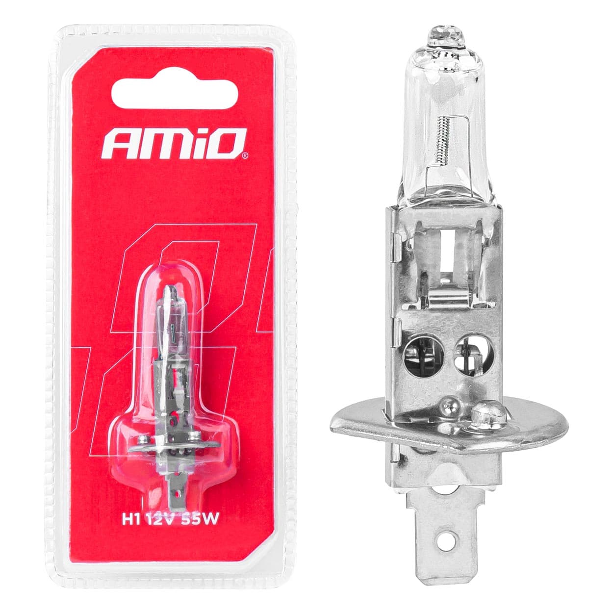 Halogenska žarnica AMiO H1 12V, 55W (1 kos.)