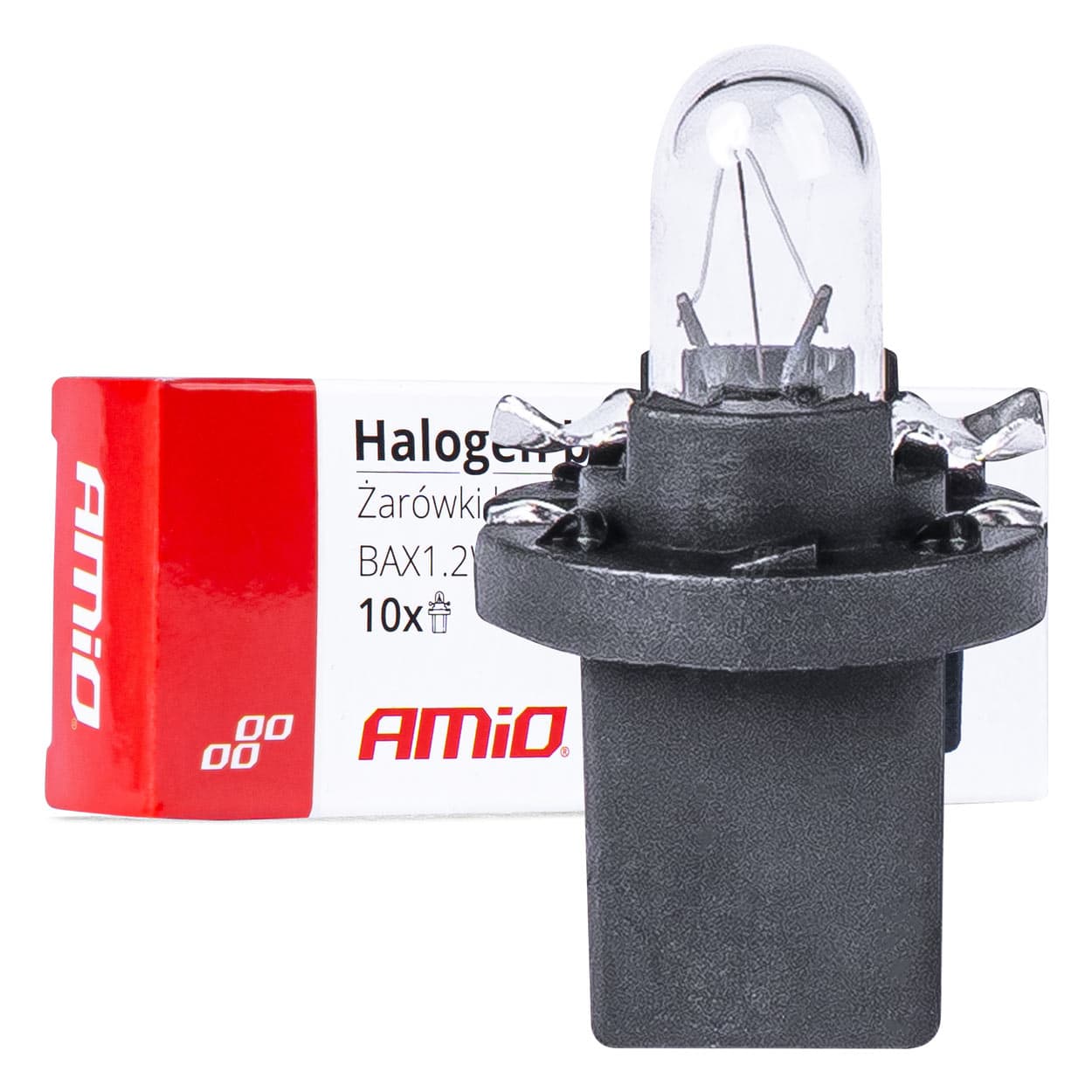 Halogenske žarnice AMiO T5 B8.5D 12V, 1.2W (10 kos.)