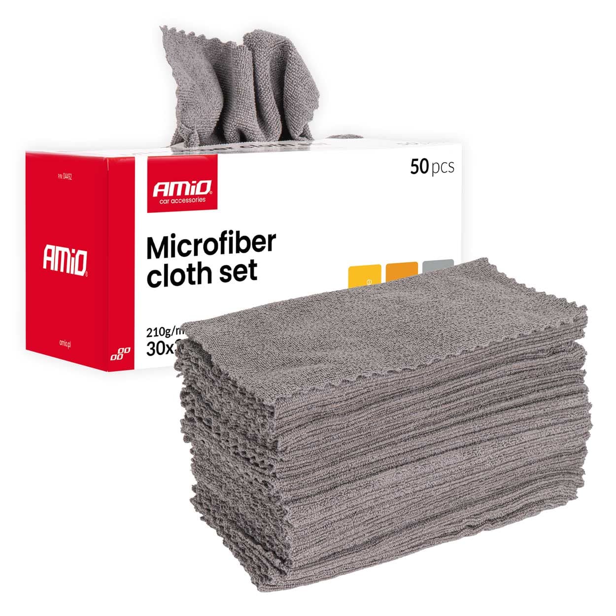 Set 50 krp iz mikrovlaken AMiO 30x30 cm, 210 GSM