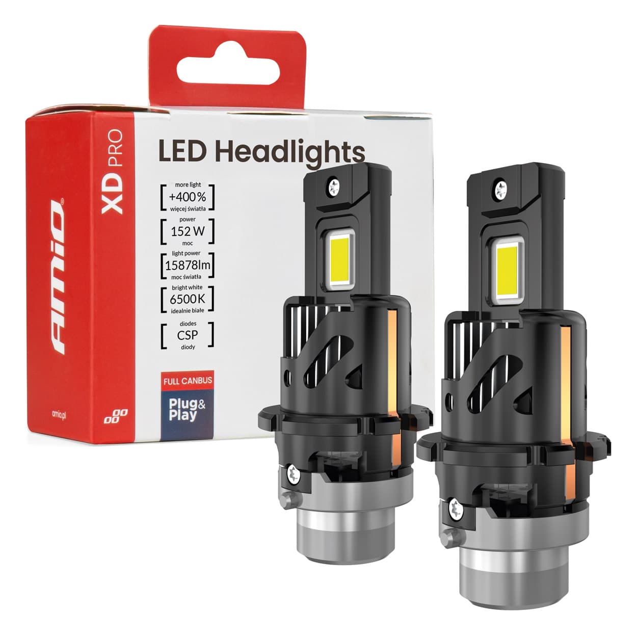 AMiO LED žarnici XD PRO D4S/D4R Full Canbus