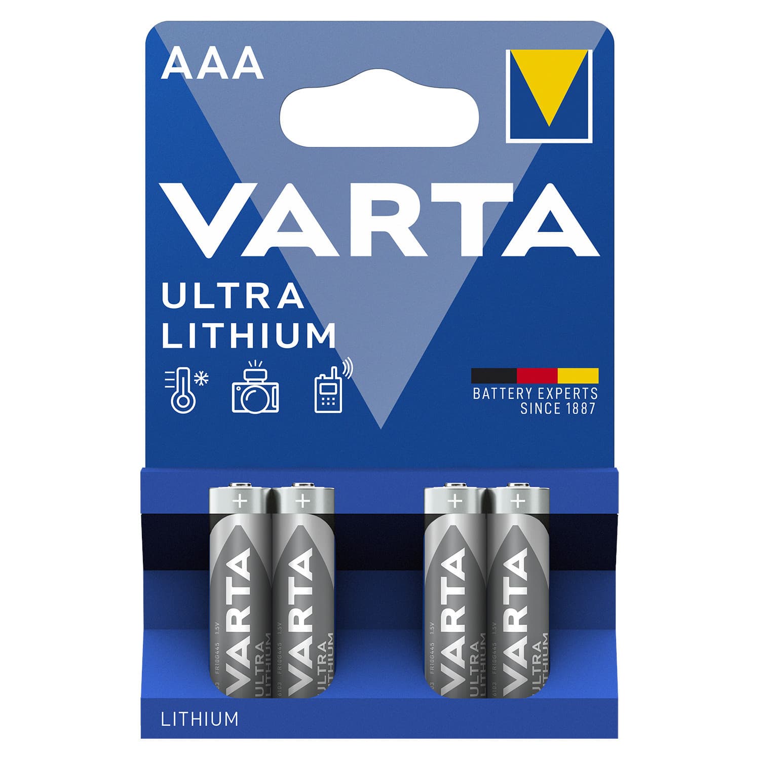 Baterije Varta Lithium LR3 AAA 1,5V (4 kos)