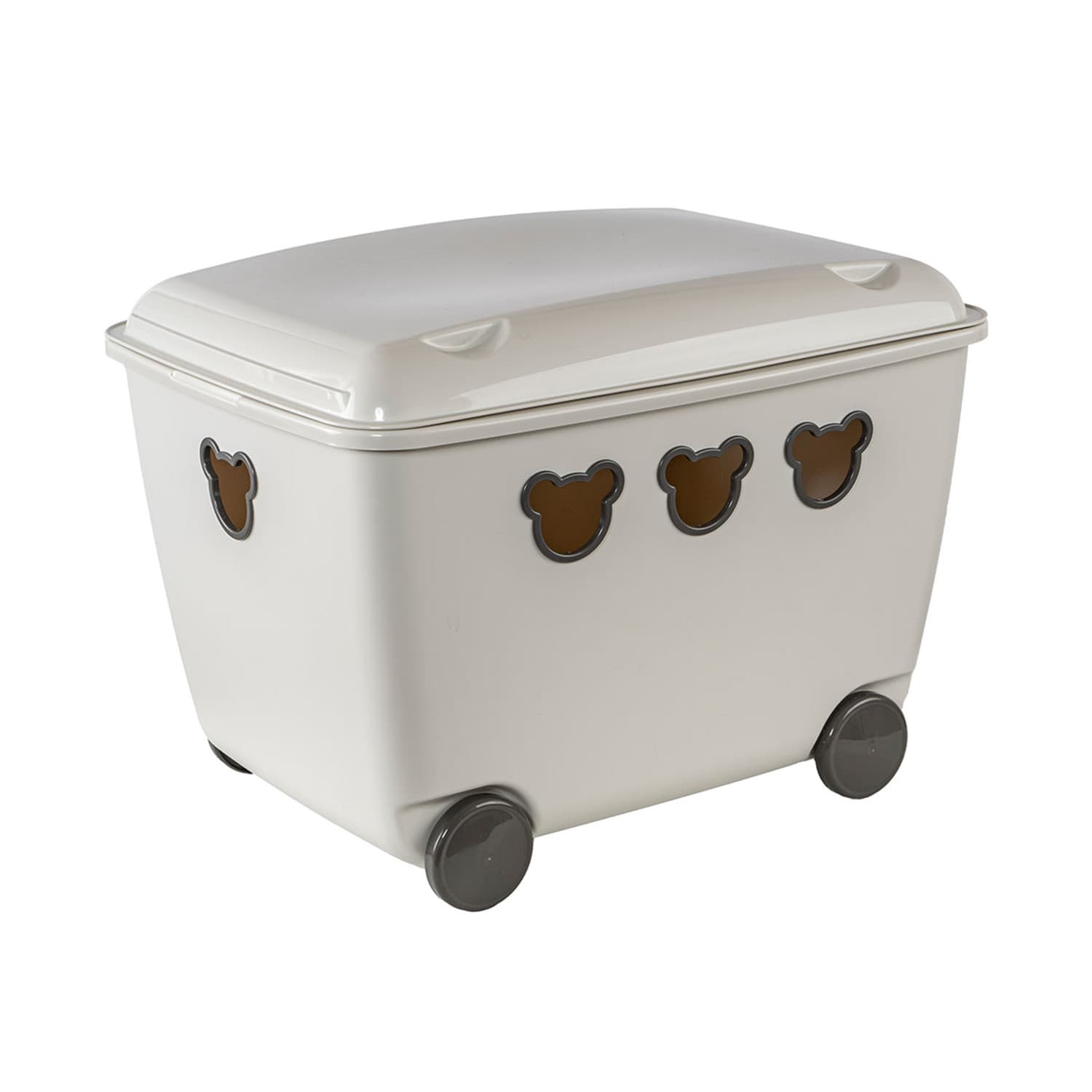 Posoda za igrače BranQ Teddy, 55L, bela