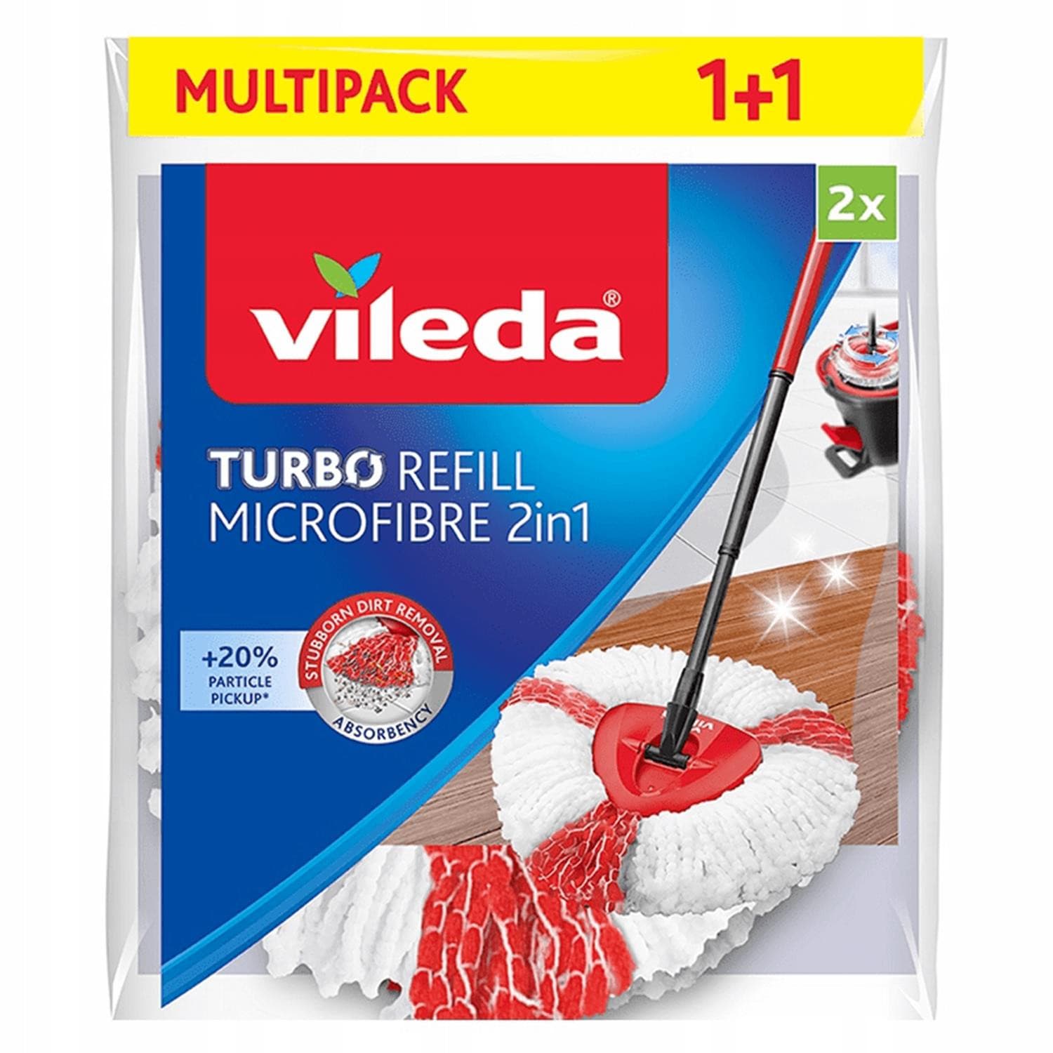 Zamenljivi vložki za mop VILEDA Turbo 2v1, 2 kosa