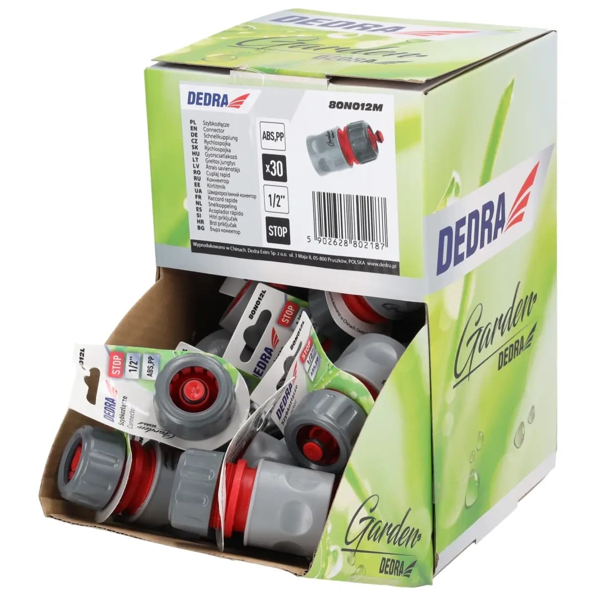 Dedra hitri priklop za cev 1/2", embalaža 30 kosov