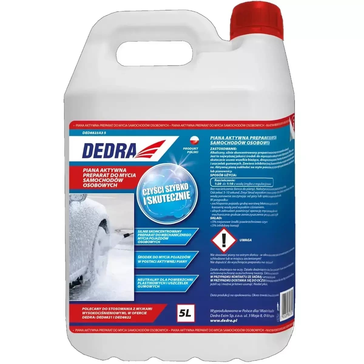 Dedra aktivna pena 5L za avtomobile