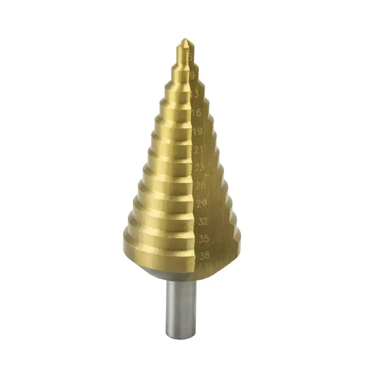 Dedra HSS TiN stopničasto sveder, 135°, 6-38 mm