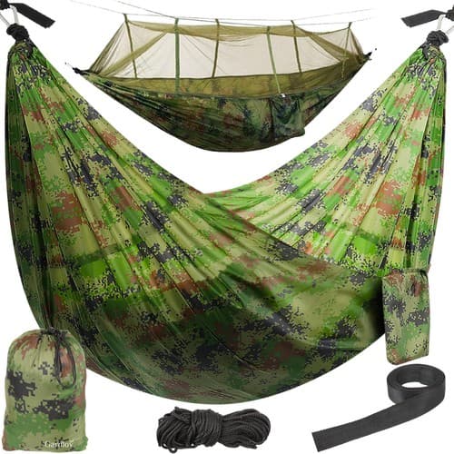 GARDLOV Santiago Army hamaka turystycznego z moskitiero, 260x140cm