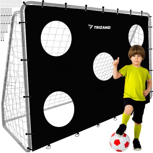 Trizand nogometni gol z mrežo za ciljanje
