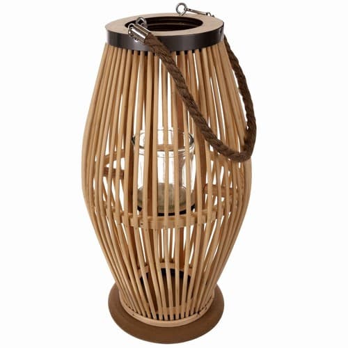 RUHHY Lampion iz ratana in bambusa 24282, velik