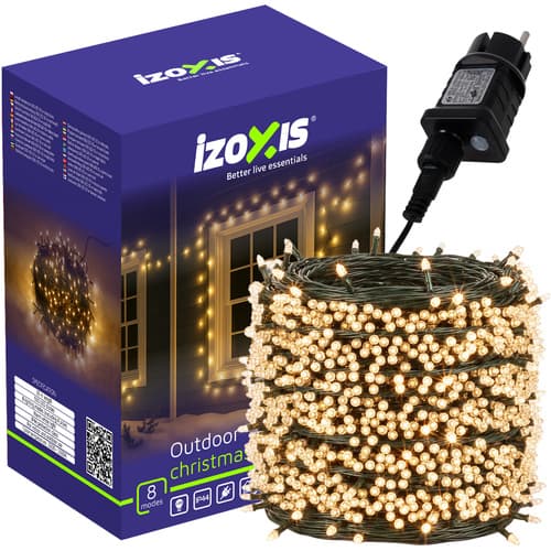 Božične lučke IZOXIS 500 LED, 35m, tople bele, IP44