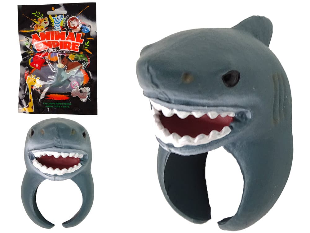 LEAN TOYS prstan na roki - Edukacijske živali, rekin