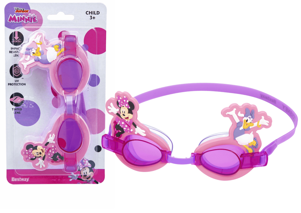 Bestway Otroške potapljaške očala Minnie Mouse Roza