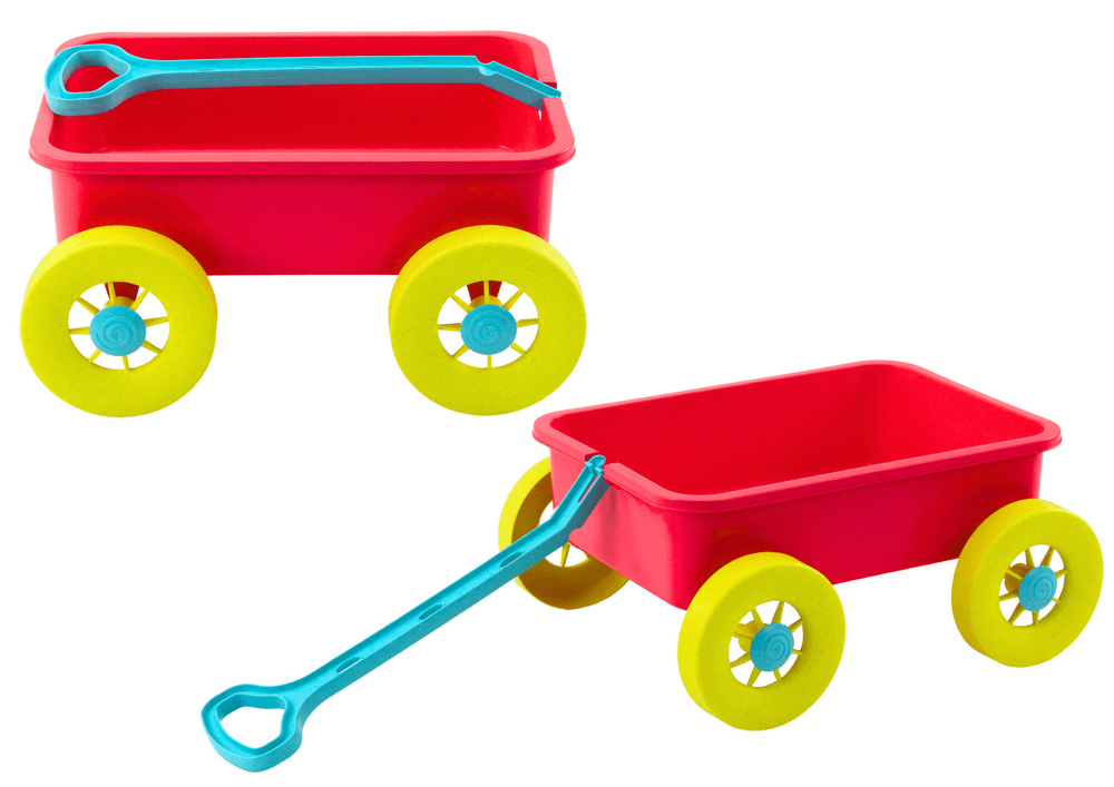LEAN TOYS Pastelno roza voziček za pesek