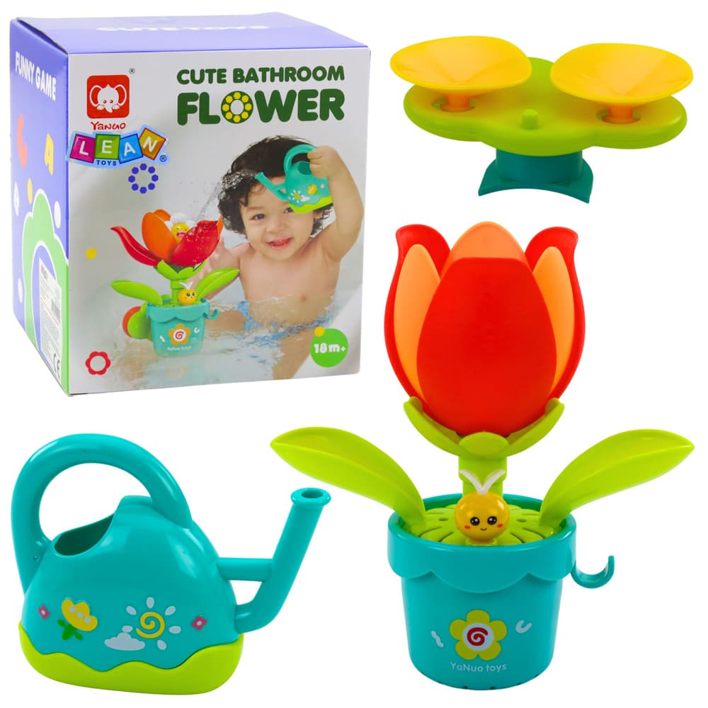 LEAN TOYS Interaktivna igrača za kopanje: Rožica s zalivalko
