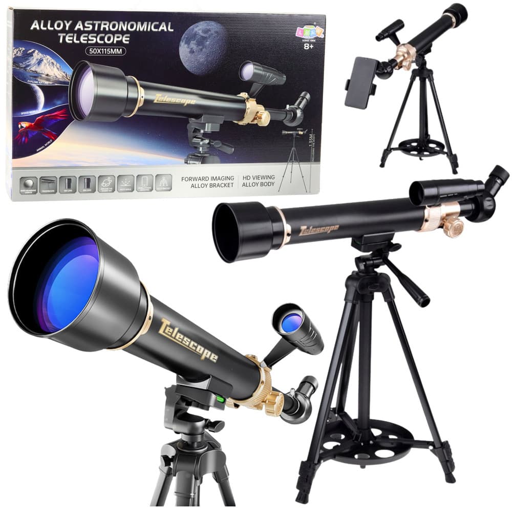 Izobraževalni astronomski teleskop LEAN TOYS z višino 1,35 m