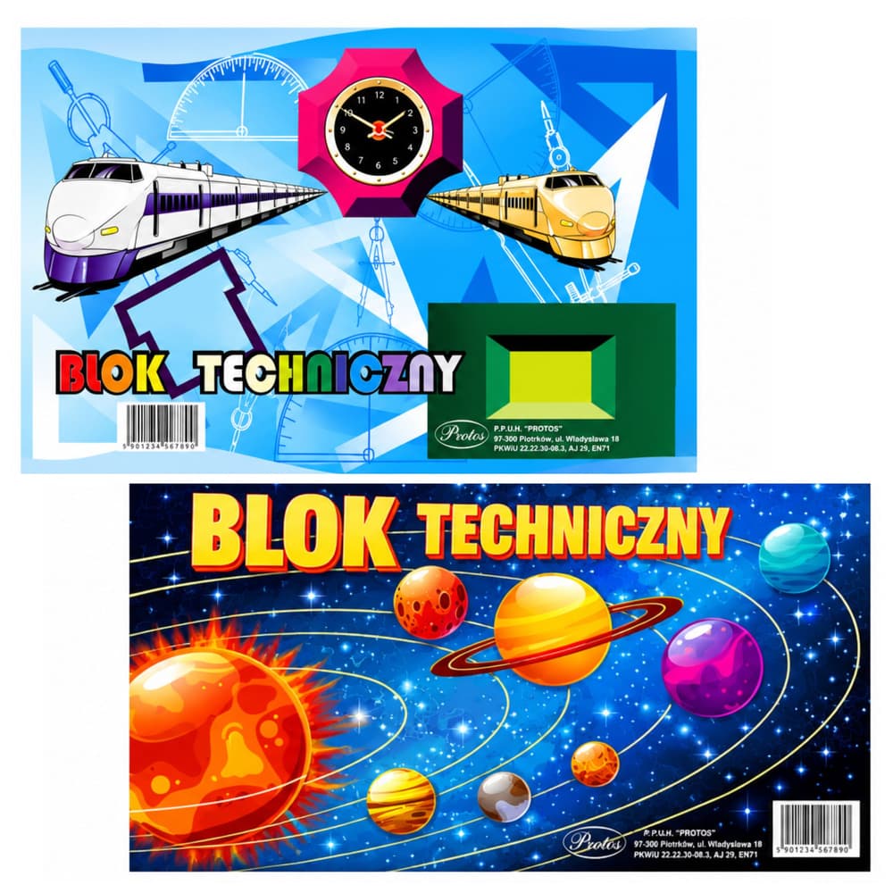 Tehnični blok A3, bel, 10 listov, 160g