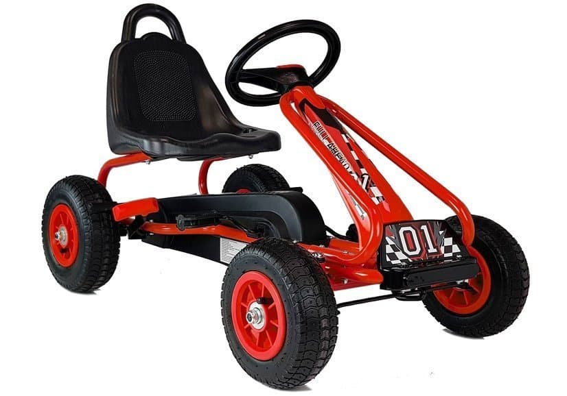 LEAN TOYS Otroški gokart na pedala G201 - Rdeči
