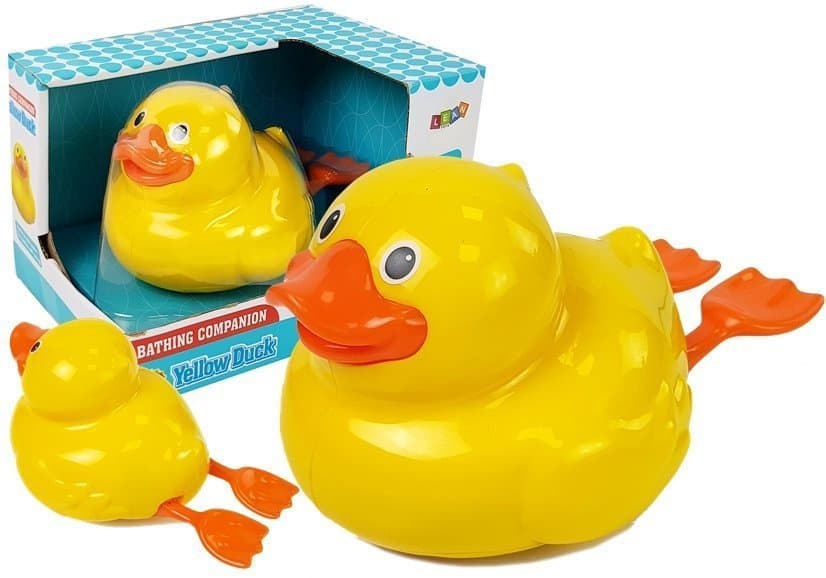 Plavajoča gumijasta raca LEAN TOYS za kopanje, 18 cm