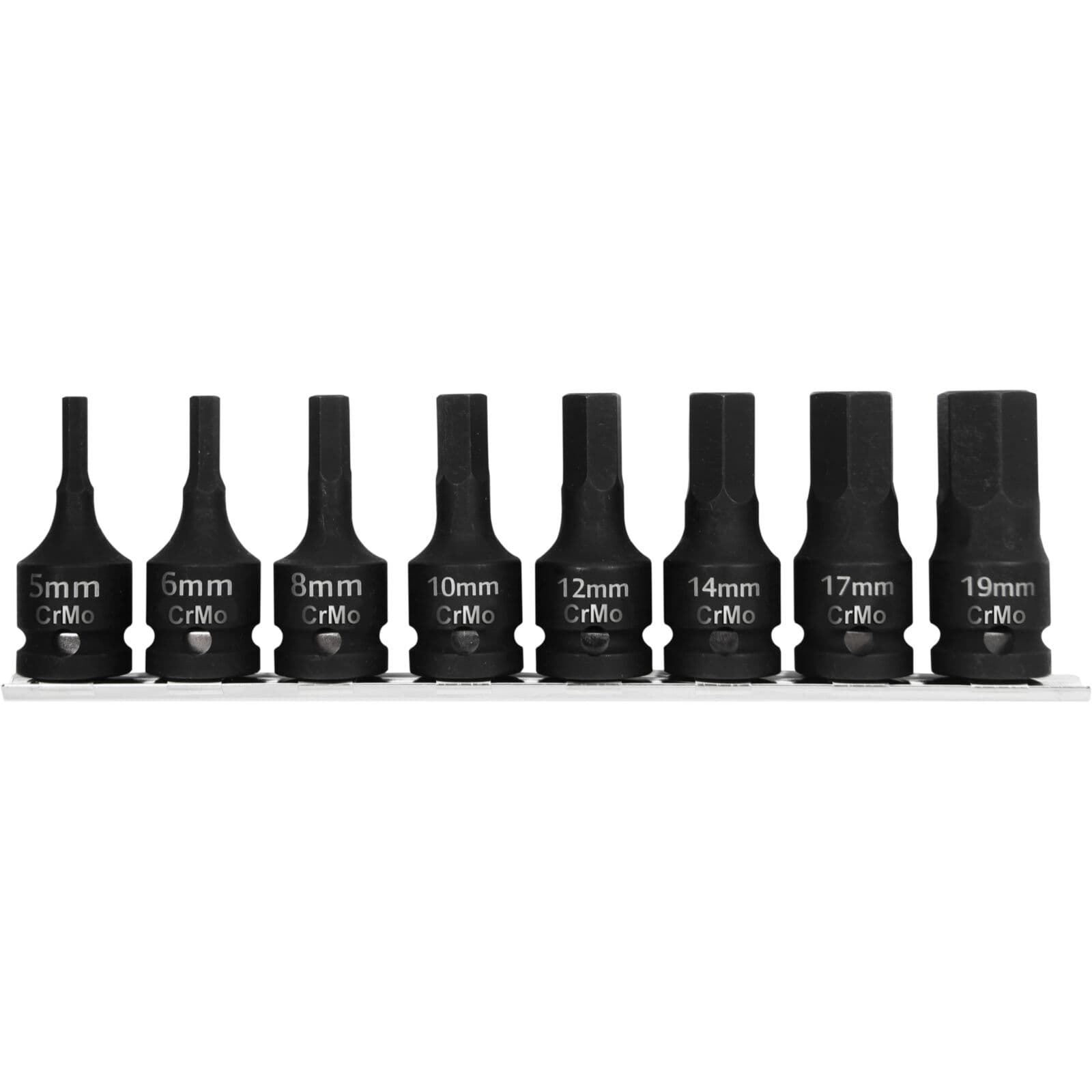 Set 8-delni udarnih bit nastavkov Proline 1/2" hex 5-19 mm
