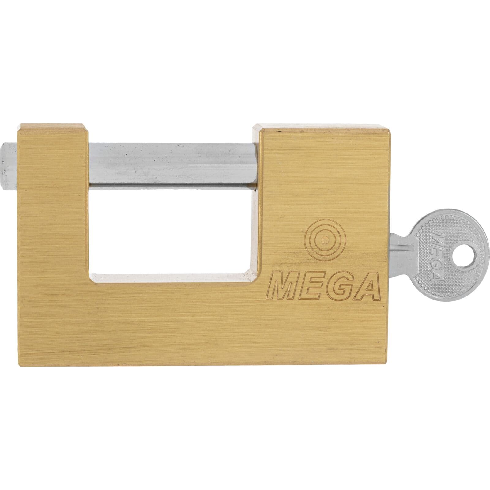 Mega Mosižna ključavnica s pipo, 75 mm, odprtina 24 mm, zatič 12 mm
