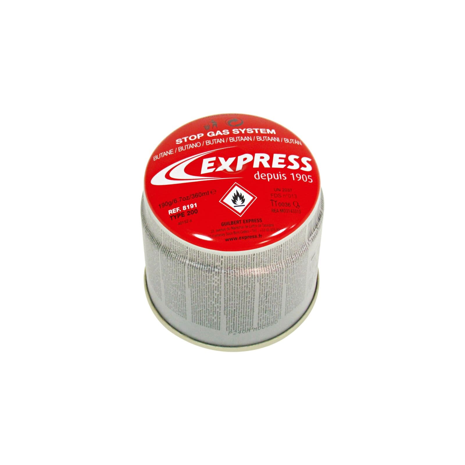 Plinska kartuša Express z varnostnim ventilom Propan/Butan 190 g