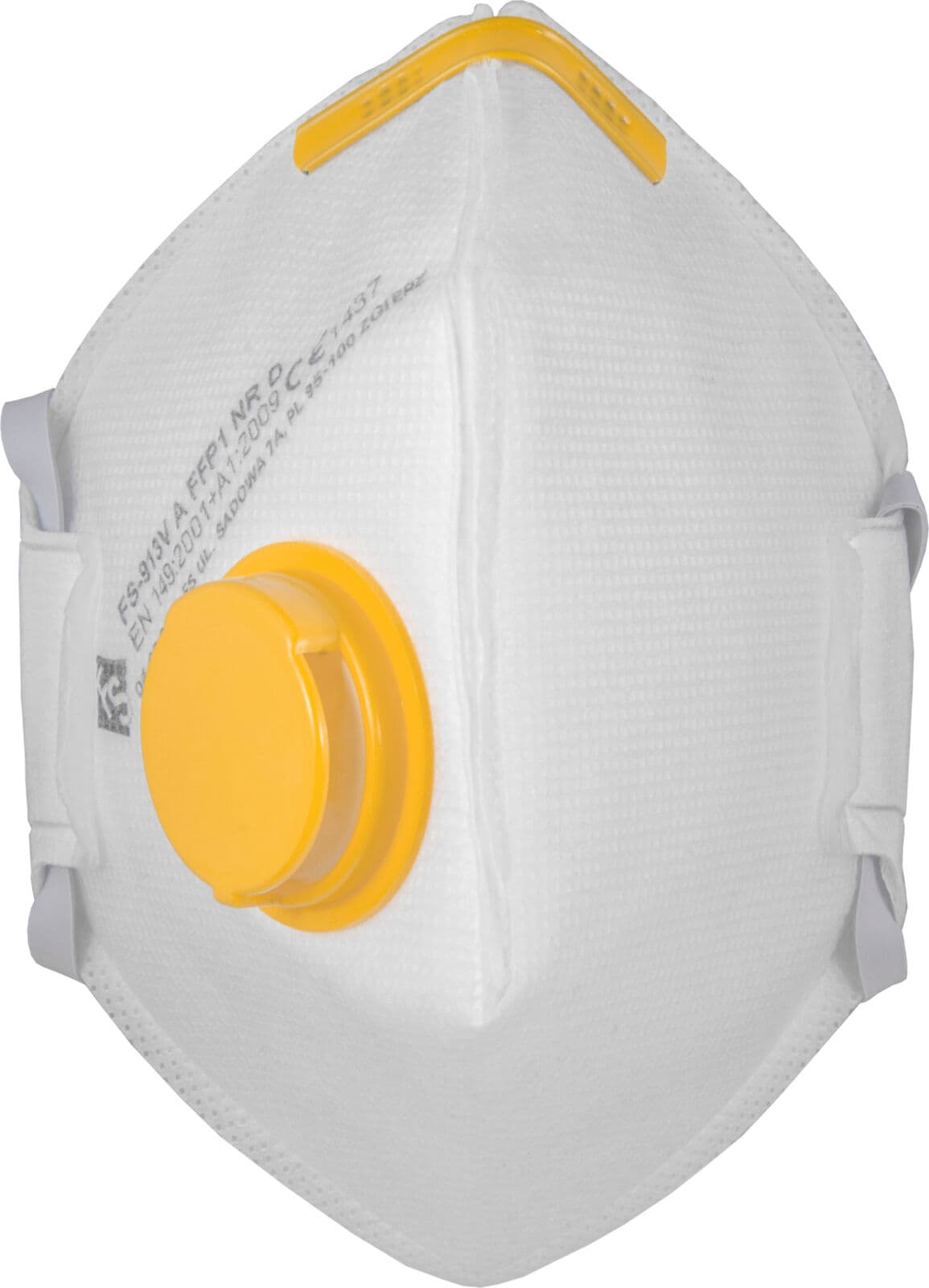 Maska proti prahu FFP1, sklopiva, z ventilom, 2 kosa
