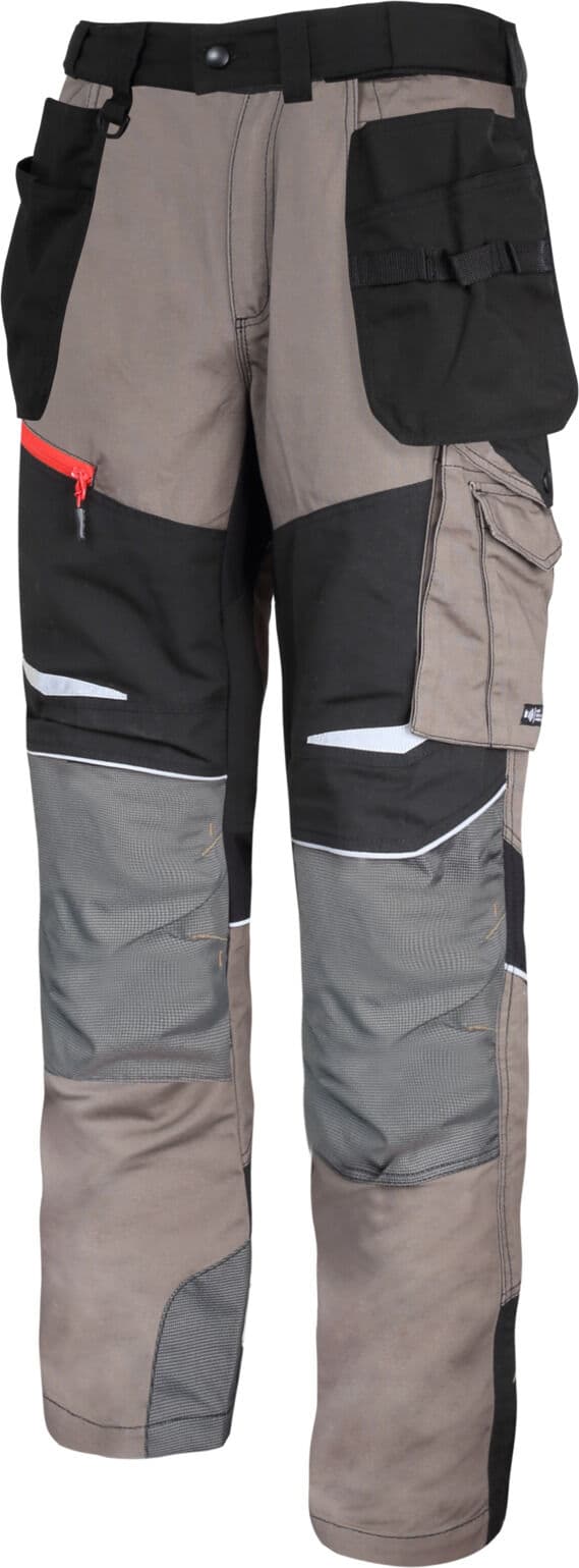 Delovne hlače Lahti Pro khaki-črne z razteglj., M