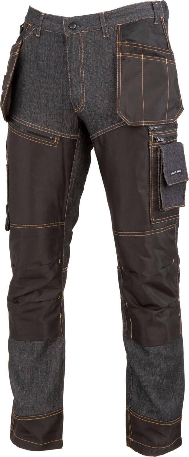 Črne jeans delovne hlače z ojačitvami, vel. L, Lahti Pro