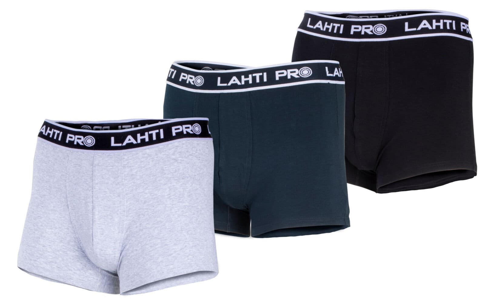 Lahti Pro moške boksarice, 3 pari, 2XL, črna/siva/modra