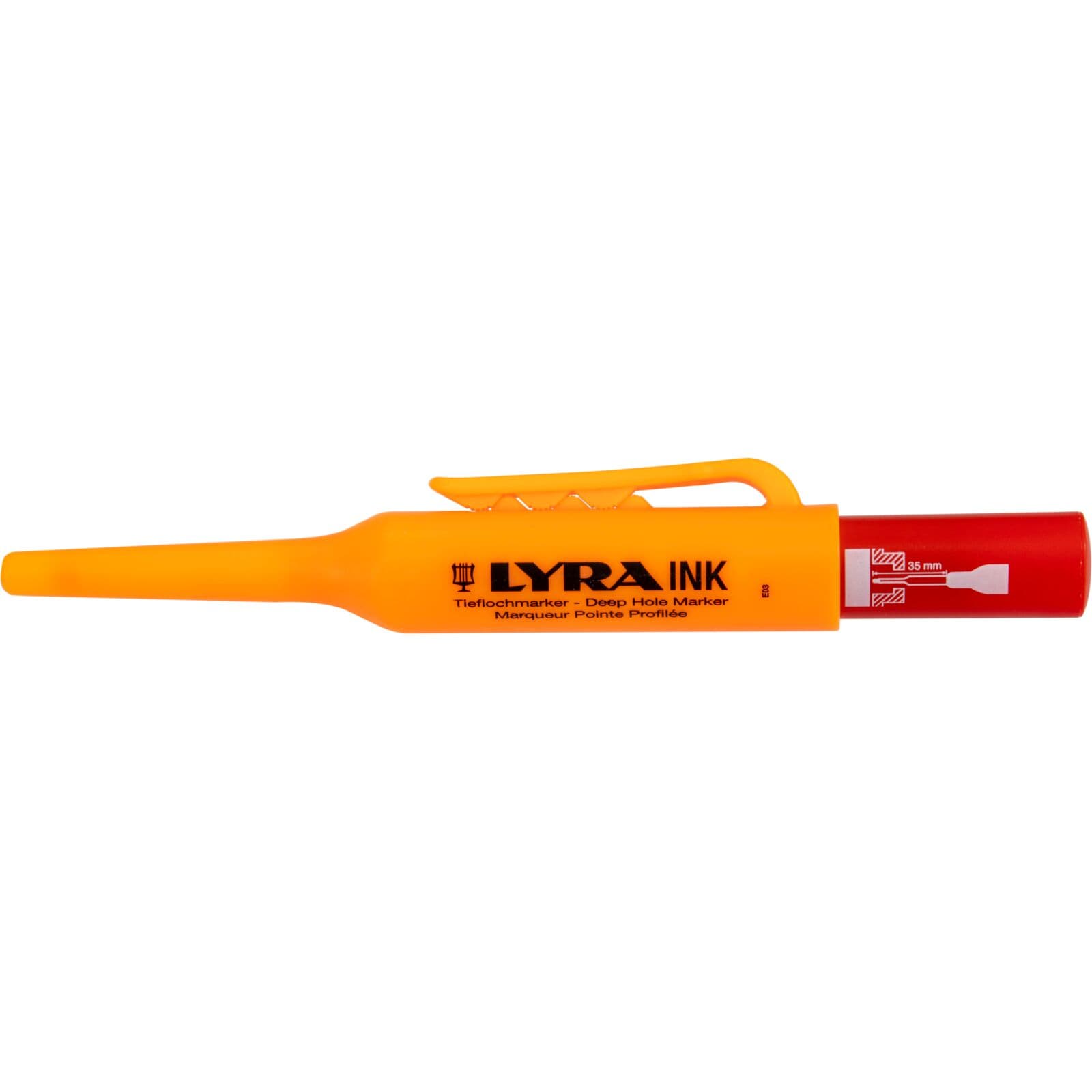 Pisalo za globoke luknje Lyra Ink 1 mm, rdeče