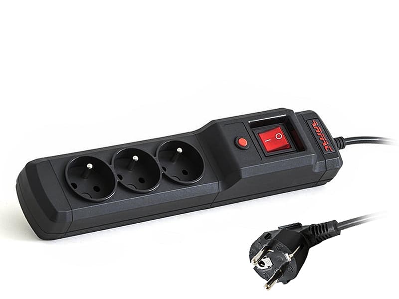 Over napetosti Blow Multi M3, 3 vtičnice, 1,5m kabel, črn