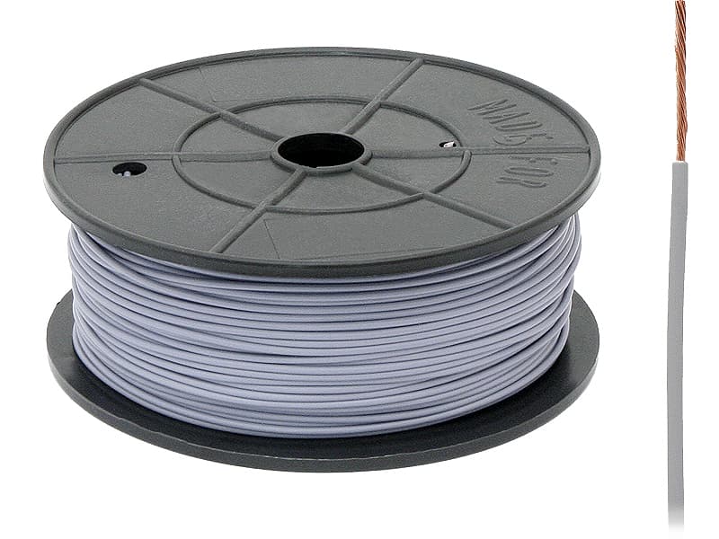 Blow FLRY-A 0.22 mm² kabel, siv, 100m