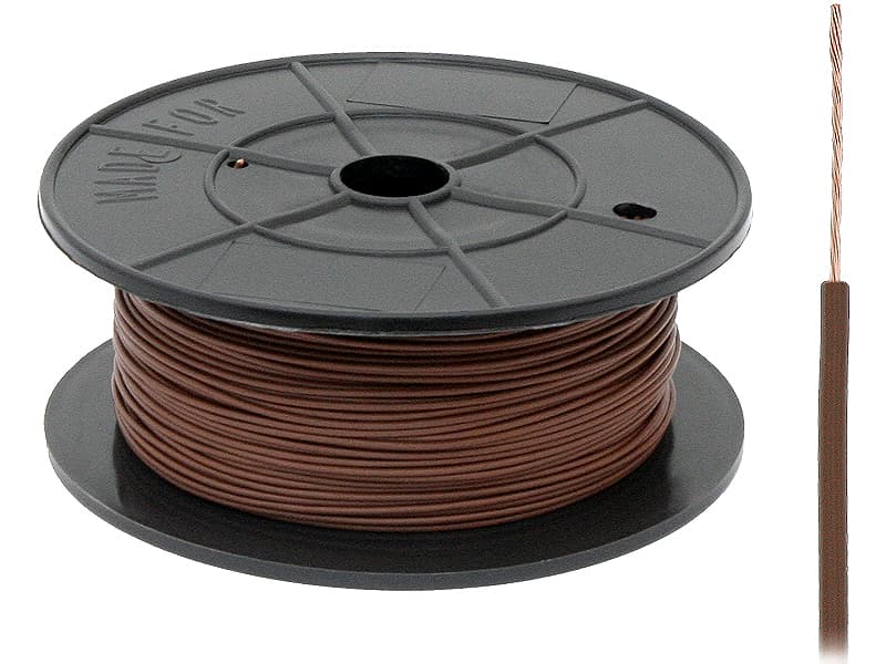 Blow FLRY-A 0.22 mm² kabel, rjav, 100m