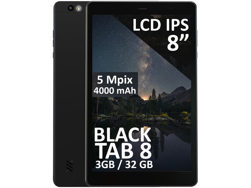 Tablica Blow BlackTab8, 8" IPS, 3/32GB, 4G LTE, Android 14