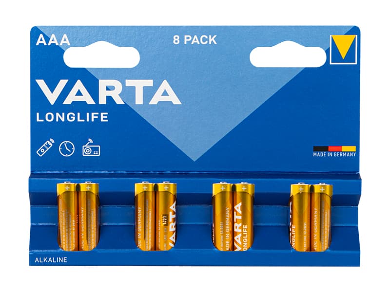 Baterije Varta Longlife AAA, 8 kosov