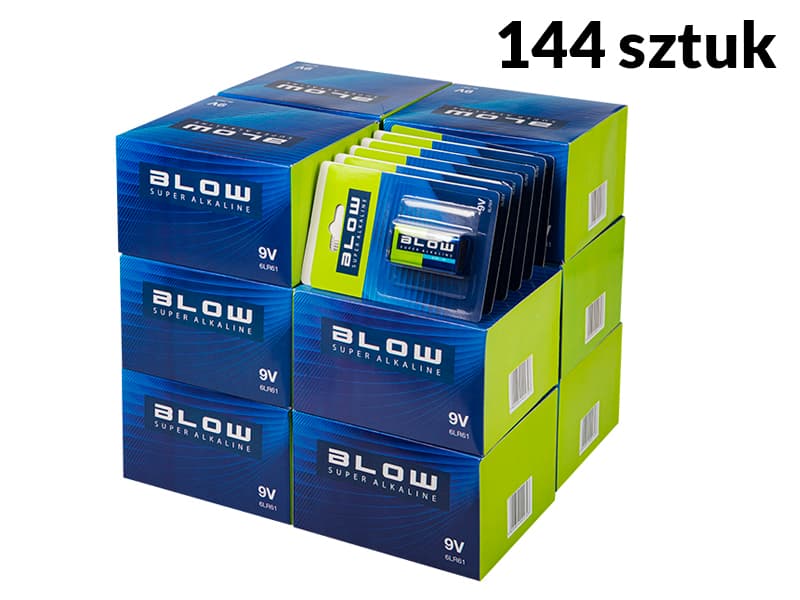 Blow Super Alkaline 9V baterija, blister (120 kos)